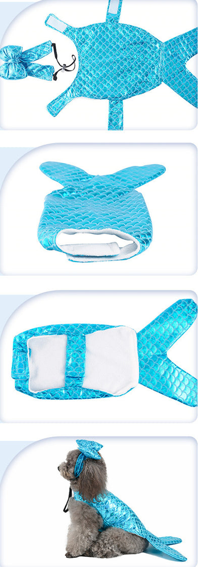 Mermaid Pet Costume Set