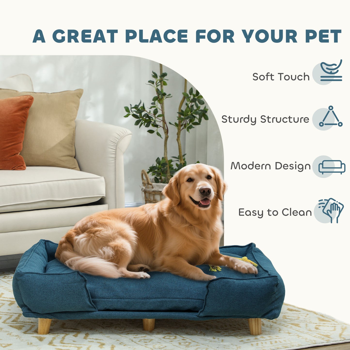Raised Dog Couch
