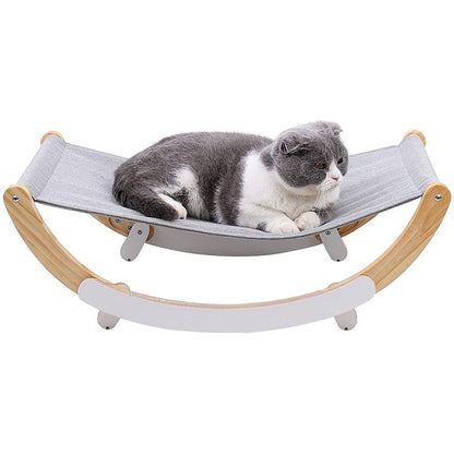 Wooden Cat Hammock Lounge Chair
