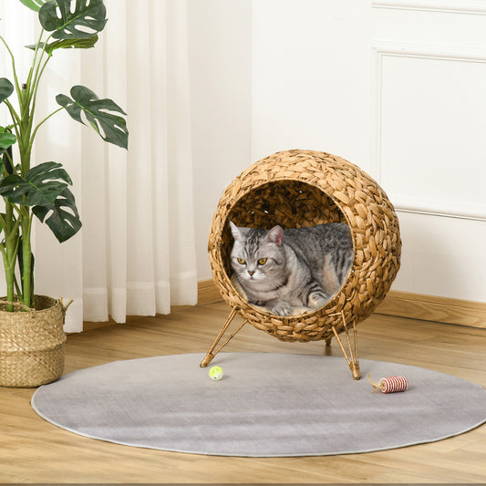 Elevated Banana Leaf Cat Bed