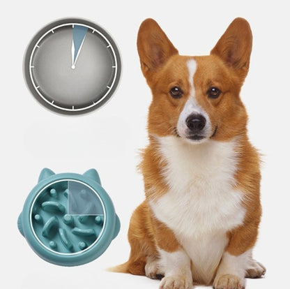 Anti-Gulping Slow Feeder