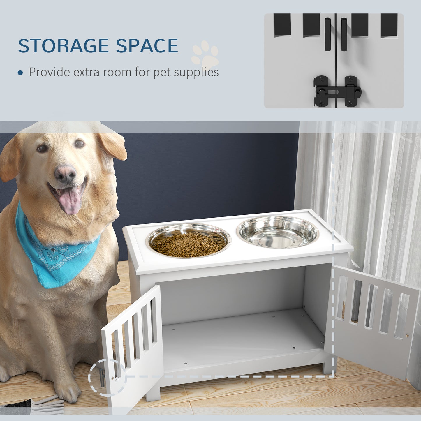 Elevated Dog Food Station