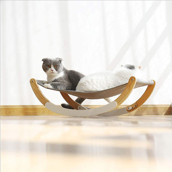 Wooden Cat Hammock Lounge Chair