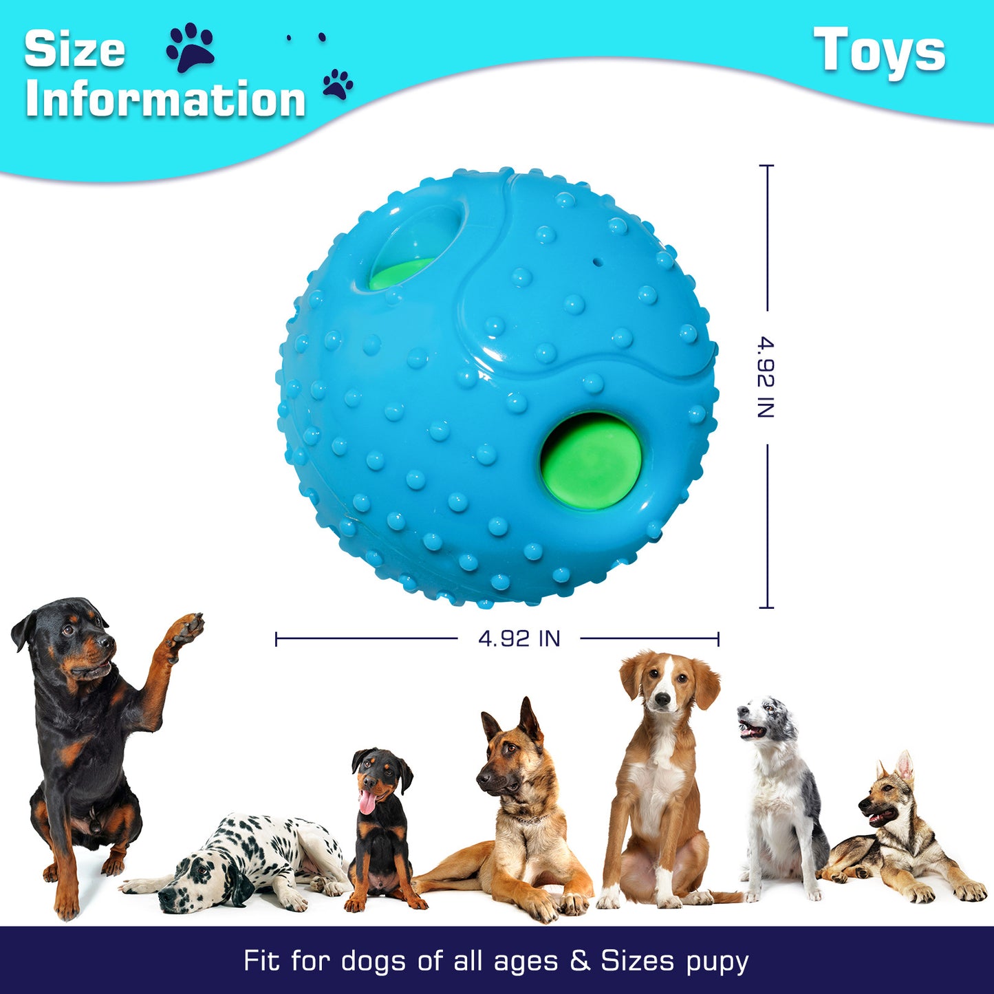 Squall Ball Dog Playmate Toy