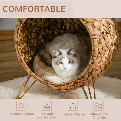 Elevated Banana Leaf Cat Bed